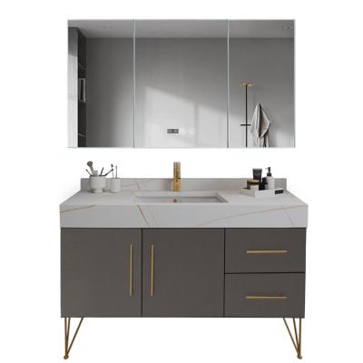 China Factory directly modern hotel pvc bathroom cabinets vanity modern wall hung for sale