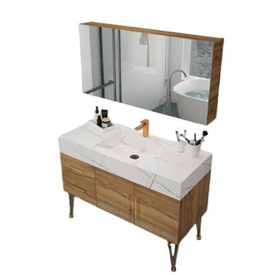 China BOLEN Factory Directly Ready Made Modern Hotel cabinet basin bathroom vanity for sale