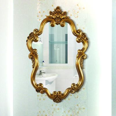 China Decorative wall mounted makeup mirror for washroom and porch for sale