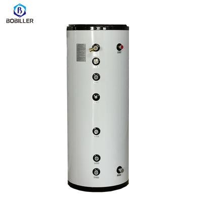 China Outdoor 100L 200L 250L 300L 400L 500L domestic hot water tank with coiled heater water tank water buffer tank  8kw heat pump system for sale