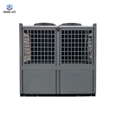 China Outdoor Swimming pool 90kw 100kw 130kw heating air source heat pump unit of Emerson scroll compressor R410A heatpump air to water for sale