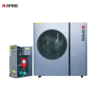 China Outdoor Mitsubishi DC Inverter of compressor 8kw 10kw R32 R410A  Europe split heat pump inverter air to water bombas de calor for sale