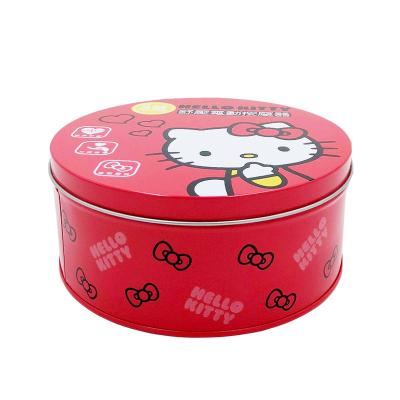 China Food Safe Around Packaging Tin Metal Box For Tin Tube Cake Biscuit Cookie Tin Can for sale