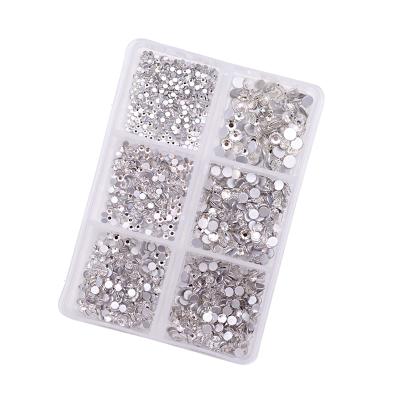 China Wholesale Nail Shinning Art Diamonds Rhinestones Nails Crystals Mix-sizes SZCT-002 3D Pearl Big Gem Decoration Nail Jewels For Halloween for sale