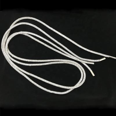 China Shiny Bling Bling Glass Pointback Rhinestone Rope Twine With Higher Quality For Garment And Shoes Trimming for sale