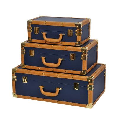 China Large Multifunctional Rectangular Gorgeous Storage Box Hand Luggage Storage Box for sale