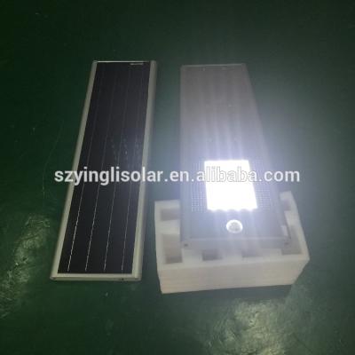 China Street Road Outdoor Waterproof Remote Integrated Solar Powered 60W Solar LED Hotel/Garden Street Light Poleless for sale