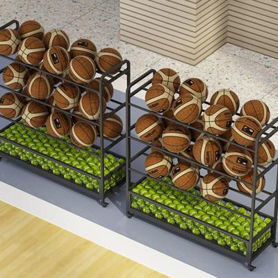 China Sustainable Children's Removable Ball Storage Rack Sports Goods Display Rack Storage Cart Rack for sale