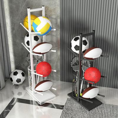 China Viable Children's Ball Floor Storage Rack Multi-Layer Ball Rack Sporting Goods Storage Rack Indoor Golf Storage Rack for sale