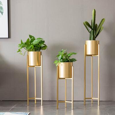 China Gold Stainless Steel Planter Stand Standable Pedestal Stands Flower Wedding Flower Stand Display for sale