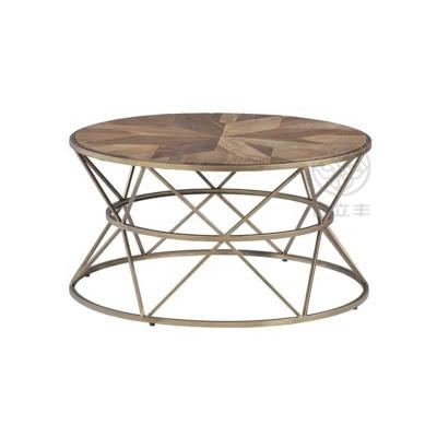 China Customized Modern Oval Dark Brown Wooden Coffee Table Side Table for sale