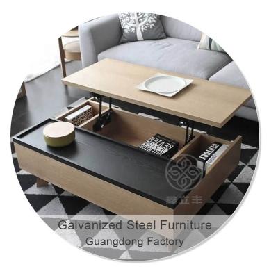 China Customized Home Furniture Hidden Compartment Storage Lift Top Coffee Table for sale