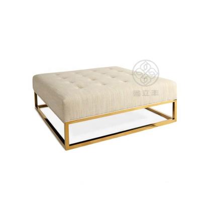 China Customized Modern Stool Multifunctional Center Coffee Table With Stainless Steel Metal Legs for sale