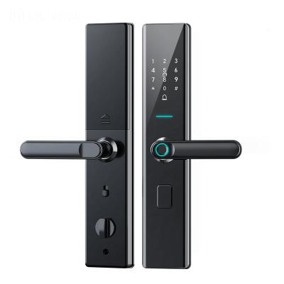 China Home Security Digital Lock Tuya Ttlock Electronic Waterproof Fingerprint Lock BLE WIFI Smart Door Lock N15TTLOCK for sale