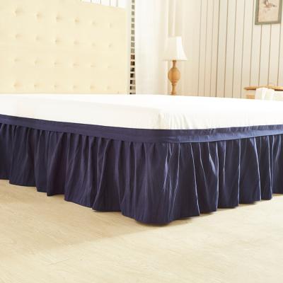 China Modern Flourish High Quality Bed Skirt Wholesale OEM ODM Fitted Sheet Bed Skirt For Hotel for sale