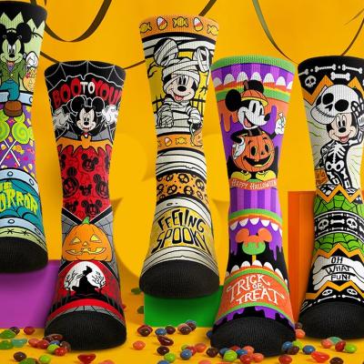 China QUICK DRY Creative Design Animal Printed Socks Seamless Slouch OEM Socks Custom Heat Transfer 3D Sublimation Digital Printing Socks for sale