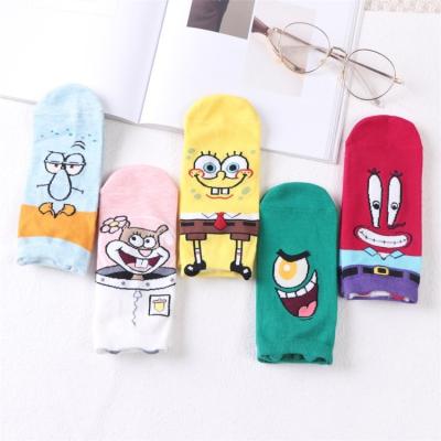 China Harajuku Calcetines Meias Antibacterial Funny Socks Cartoon Cute Low Cut ODM School Cotton Novelty Socks Fashion Souvenir Low Cut Ankle Socks for sale