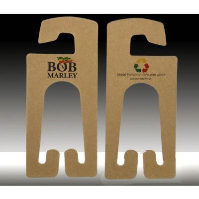 China Sustainable recycle cardboard ties hangers / cardboard hangers eco hangers / cardboard recycled kraft paper for sale