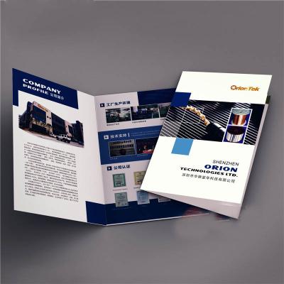 China paper & Custom Sample Multicolor Offset Printing Profile Cardboard Corporate Promotional Brochure for sale