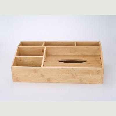 China Minimalist high quality multi styles bamboo tissue box with wooden bamboo for home decor for sale