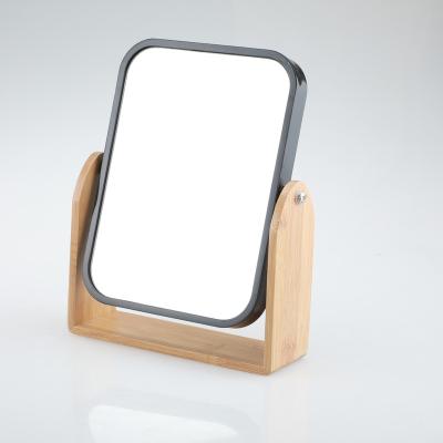 China Personalized bamboo table mirror, eco-friendly mirror, table mirror for cosmetic for sale