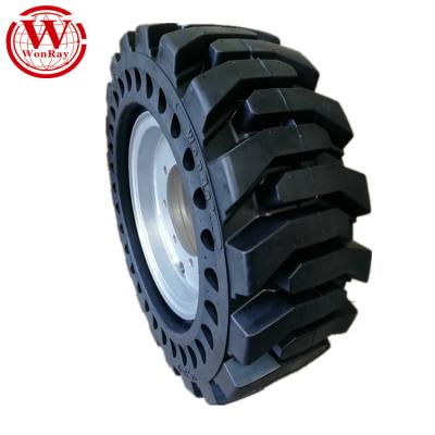 China Aerial work rigs foam filled rigs genies s120 solid tire 445/65 d22.5 solid wheel for sale