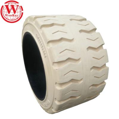 China Hot Sale Heavy Duty Adhesive Non-Marking Solid Tire Trailers White Tire 18x9x12 1/8 for sale