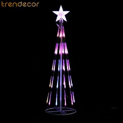 China Outdoor Christmas Tree Lights Color Changing LED Bubble Cone Tree Indoor Indoor For Xmas Party Wedding for sale