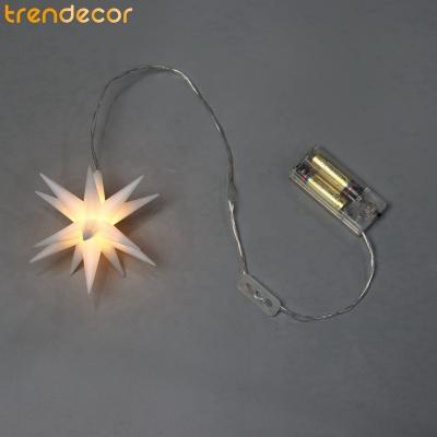 China Christmas Decoration Hanging Starburst Lights Christmas Indoor Decorations 12cm White Starburst 12cm for sale