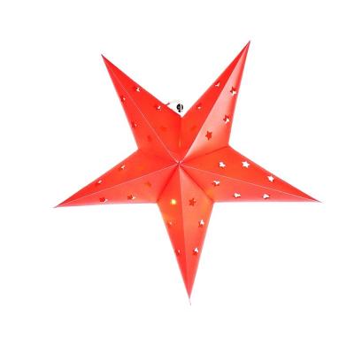 China Trendecor Christmas Red Bendable Starburst Star Light String Lights Christmas Decorative Indoor Outdoor Decorations for sale