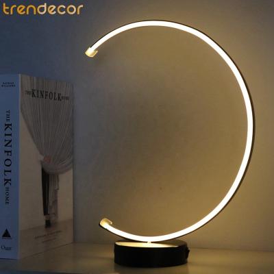 China Home Decoration Trendecor Home Decoration Led Lamp, Bedroom Light, Battery Operated White Led Modern Neon Iron Table Lamp for sale