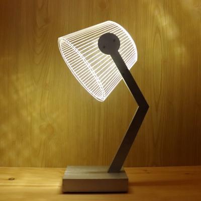 China Home Decoration Trendecor Acrylic Light Led Illusion Table Light Lamp Bedroom For Kids, Home Decor Baby Laser Lights For Night Club 3D Lamps for sale