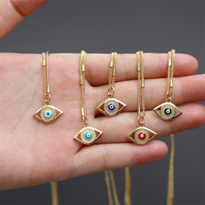 China FASHIONABLE Necklace Makers Eye Necklace 925 Copper Eye Necklace for sale