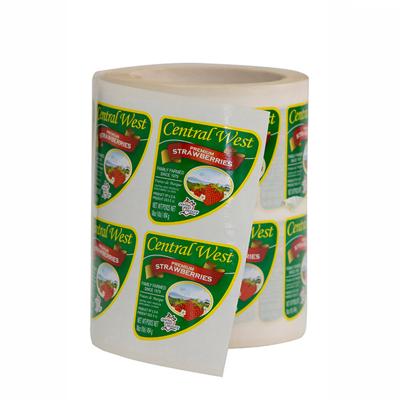 China Eco-Friendly& Food Product Washable Convenient Label High Quality Transparent Waterproof Self Adhesive for sale