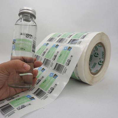 China Eco-Friendly& High Quality Washable Clear Round Stickers Paper Sticker OEM ODM Custom Design Paper Bottle Stickers China Suppliers for sale