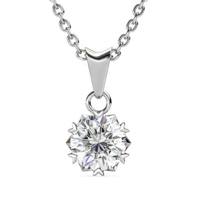 China Destiny Jewelery High Quality Luxury Silver Necklace from BOJOR Moissanite Diamond Women Jewelry 925 Sterling Silver Solitaire Heart Pendant Handmade Finish for sale