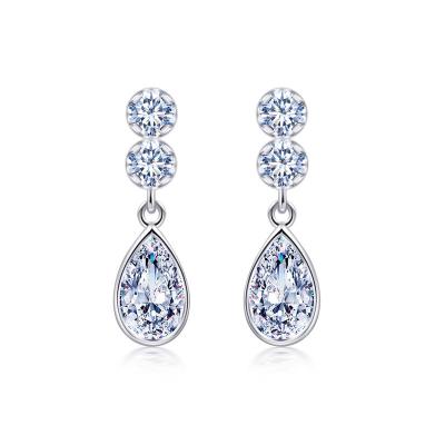 China BOJOR FASHION New Arrive Fashion Jewelry Earrings Gold Plated 925 Sterling Silver Cubic Zircon Ceramics Drop Earrings For Women for sale