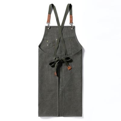 China Embroidery Flower Cleaning Apron Custom Printed for sale