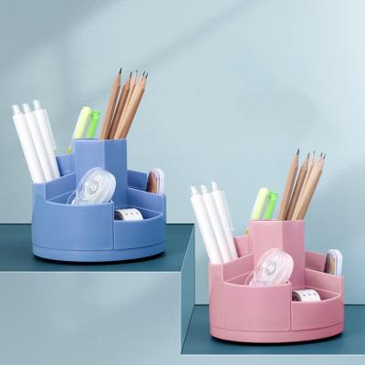 China Plastic Adjustable Plastic Pen Holder Storage Desk pp Pen Holder Office Organizer for sale