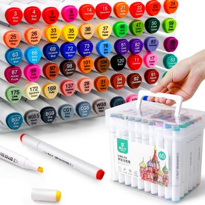 China NO Alcohol 80 Colors Watercolor Whiteboard Paint Color Brush Art Marker Pen Set for sale