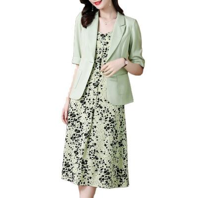 China Anti-wrinkle ladies jacket acetate fiber satin fabric 2021 summer new fashion sense thin suit jacket temperament fashion for sale