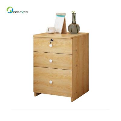 China (Other) Bedside Table Adjustable Wooden Single Bedside Table With Locker Bedroom Bedside Table for sale