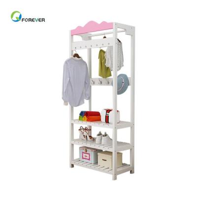 China (Other) Adjustable Solid Wood Single Type Multi-Function Hanger Household Clothes Hanger Floor Hanger for sale