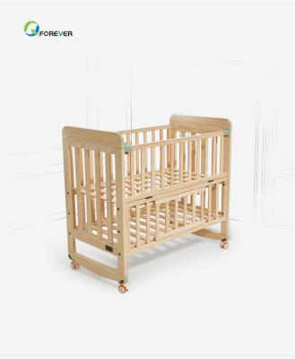 China Stable Wooden Crib Multifunctional Children's Crib Quilting Crib Newborn Baby Crib for sale