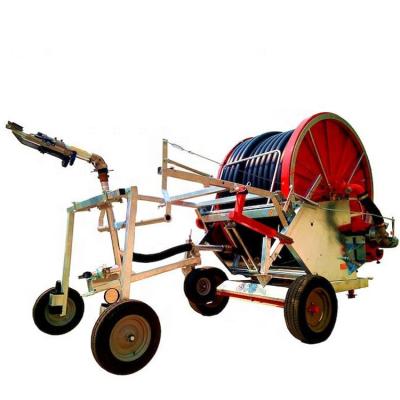 中国 360 Gear Drive Sprinkler Irrigation Machine With Travelling Rain Gun DN50 2'' 販売のため