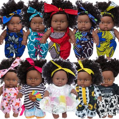 China Wholesale Children Gift Manufacturer Changeable Cute Black Doll African Reborn Baby Dolls Clothing LL Dolls for sale