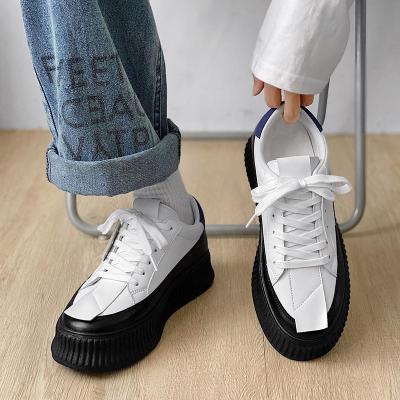 China LL043 2022 Fashion Trend New Men's Harajuku Trendy Men's Casual Shoes Thick Bottom Sneakers Wholesale Loose Shoes for sale