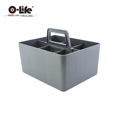 China Plastic Storage Basket Stackable Storage Racks Bathroom Storage Boxes for sale