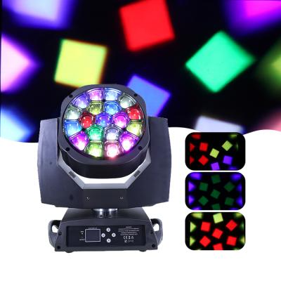 China Stage Party VLTG Dmx 4in1 19*15w Led Stage Light Rgbw Bee Eye Moving Head Light en venta