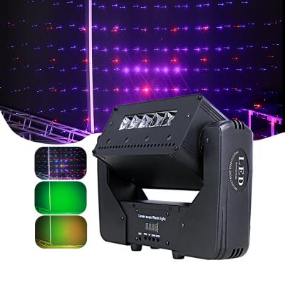 China Wedding/Party/Dj/Disco/Club/Theater/Concert/Church Newest Stage Club Disco Lighting 10W LED 4in1 Laser Wash+4 Moving Head Lights 4in1*5PCS 4 for sale